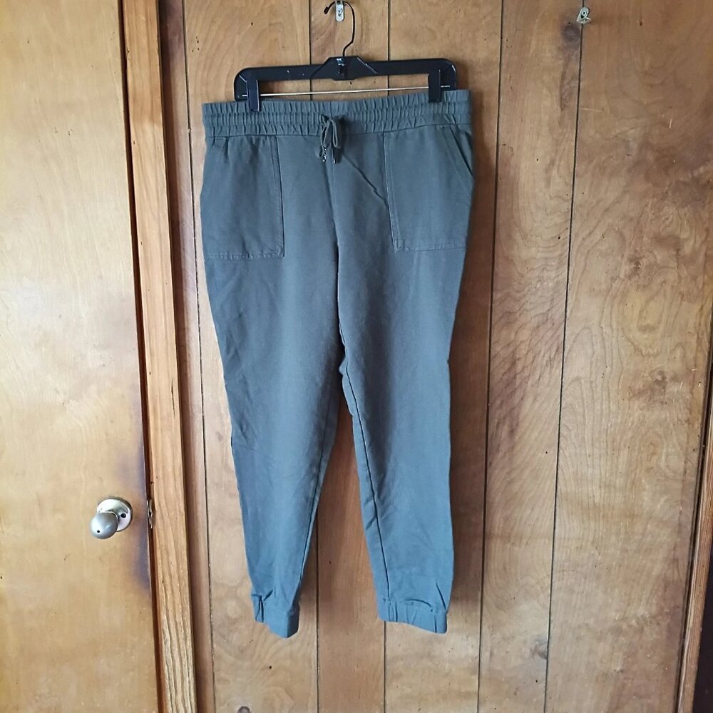 32 degrees Cool mens Drawstring Waist Pants Gray Jogger Style Pockets Size L